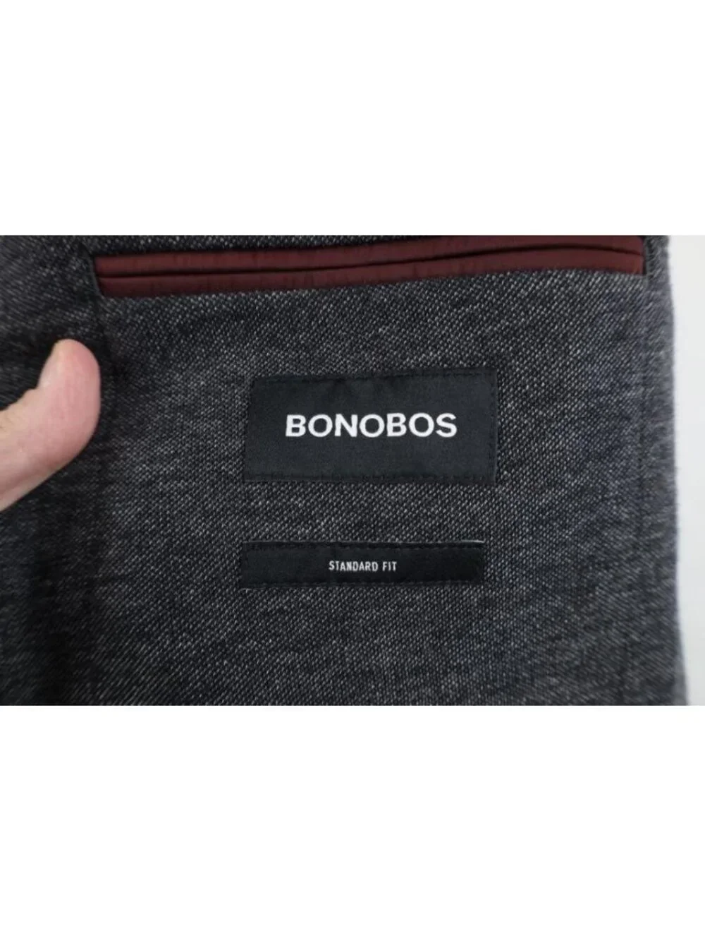 Bonobos Mens 46L Chambray Jetsetter Knit Lanificio Fortex Suit Blazer Jacket